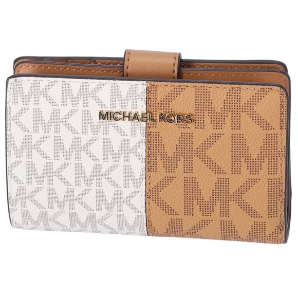 Michael Kors Jet Set Travel Medium Bifold Card Wallet Deer Multi MK - Picture 1 of 7
